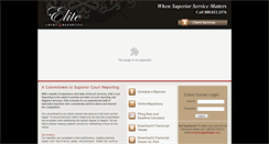 Desktop Screenshot of elitecourtreporting.com
